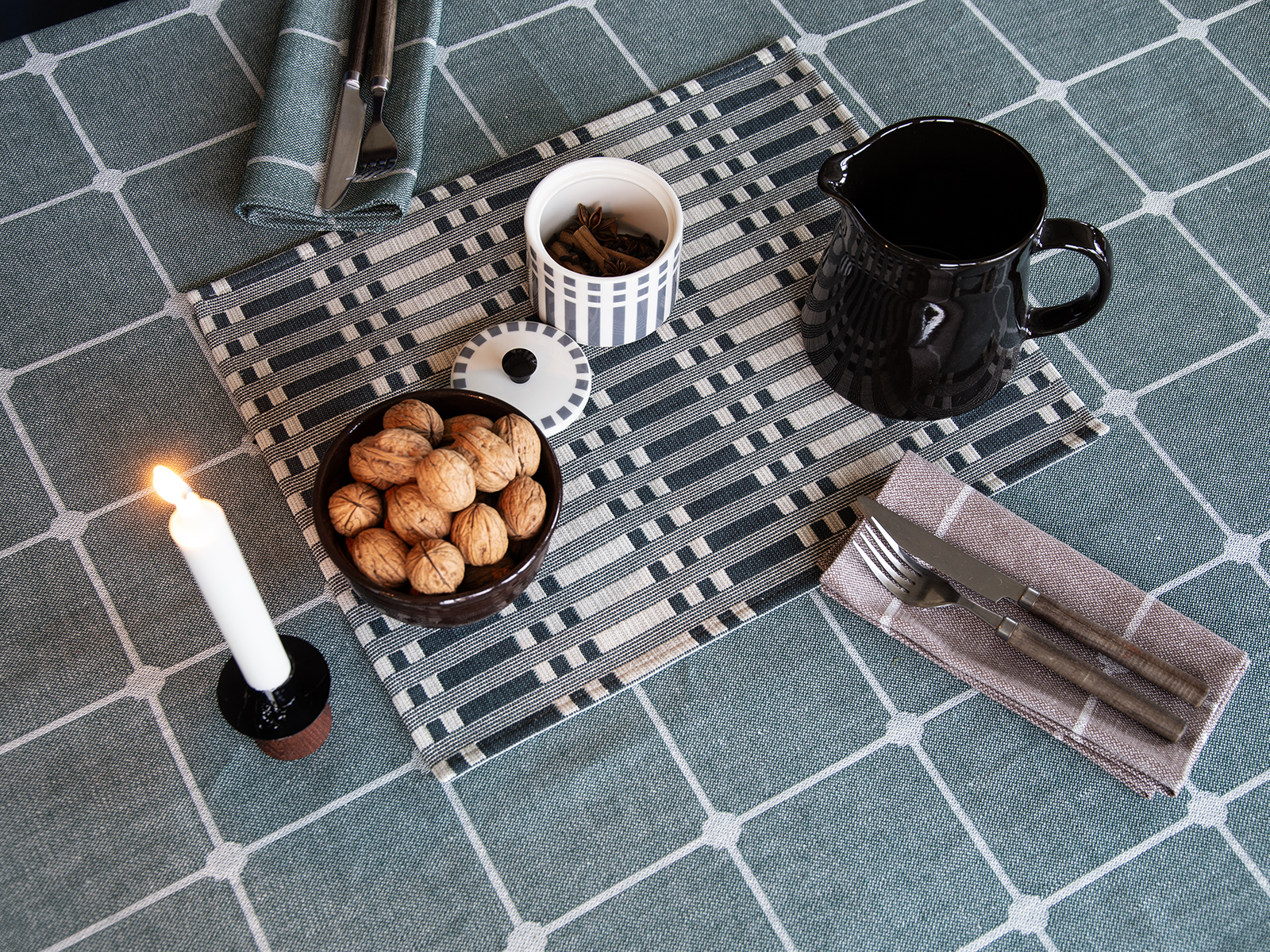 Tyg Damast Delft - Bild 2